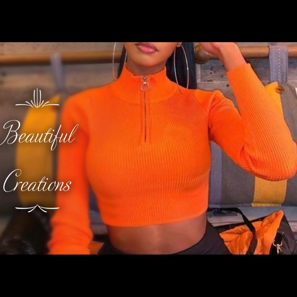 Girly long sleeve crop top